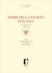 Papiri della Società Italiana. Vol. XVII - Firenze University Press